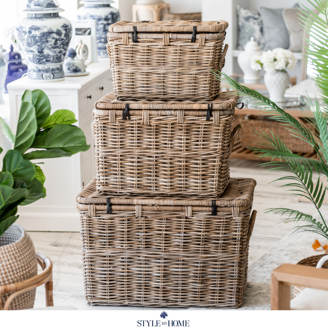 'Sea Drift' Rattan Trunk - 3 sizes available