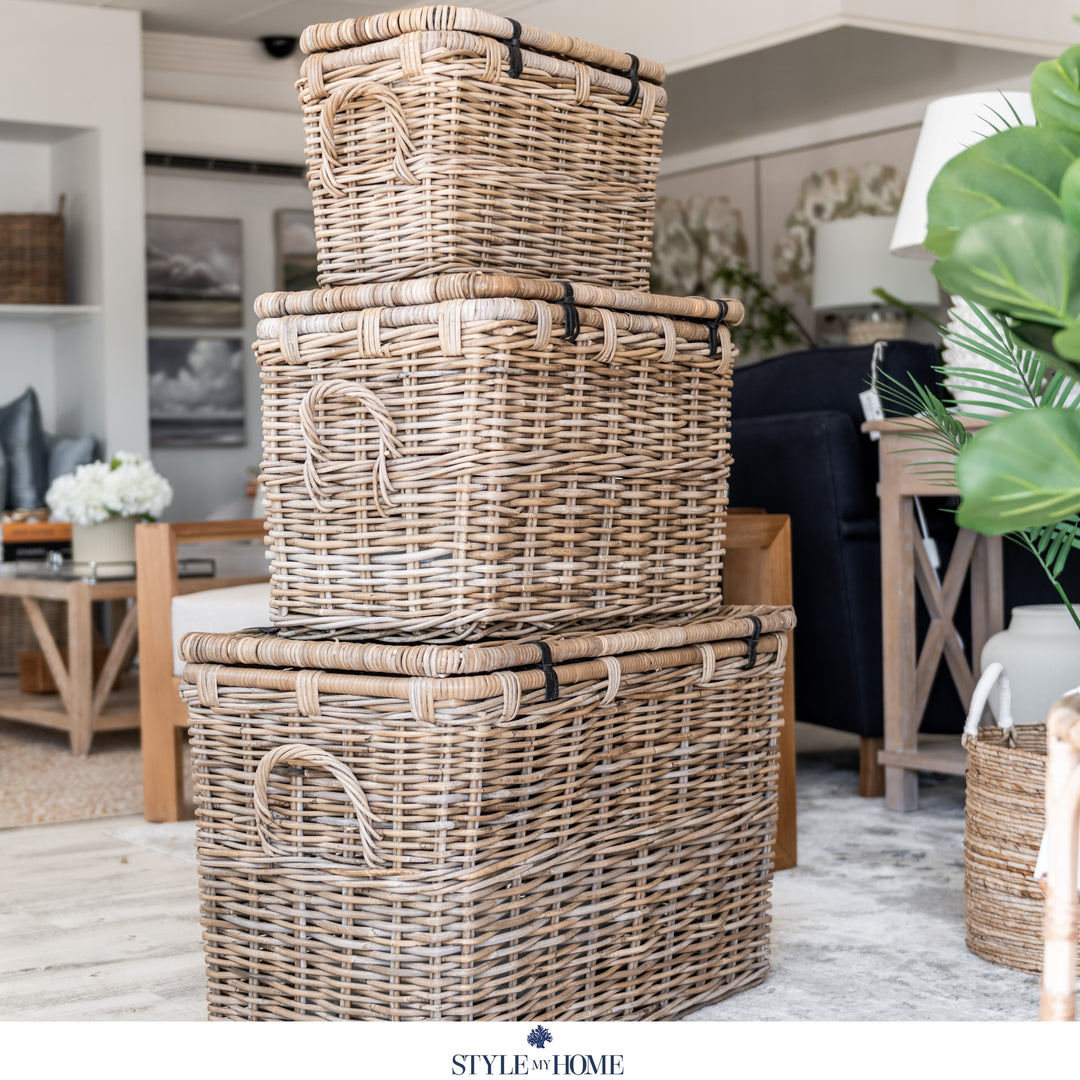 'Sea Drift' Rattan Trunk - 3 sizes available