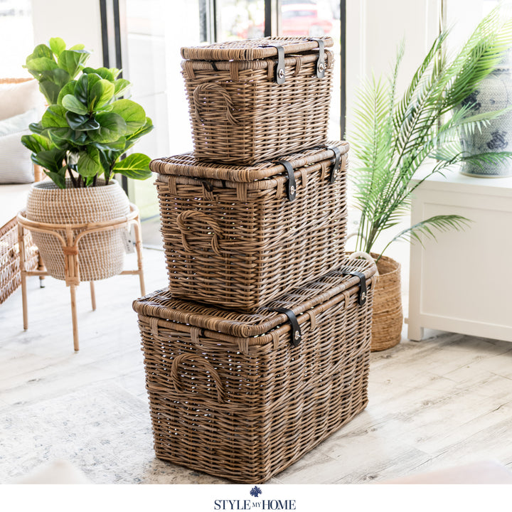 'Sea Drift' Rattan Trunk - 3 sizes available