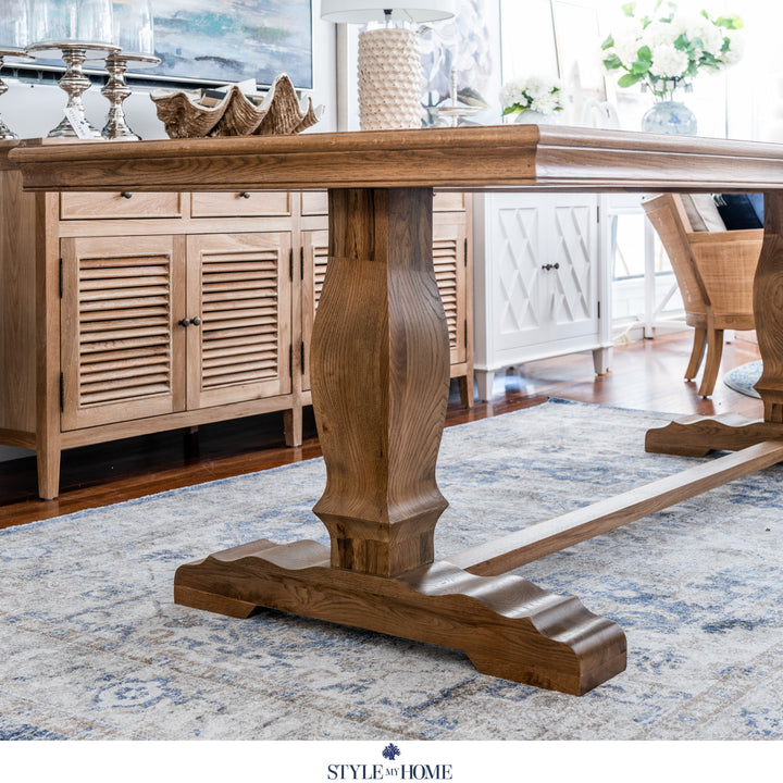 Kensington Parquetry Natural Oak Dining Table