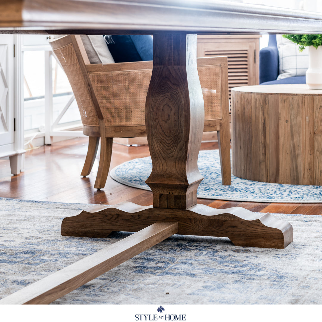 Kensington Parquetry Natural Oak Dining Table