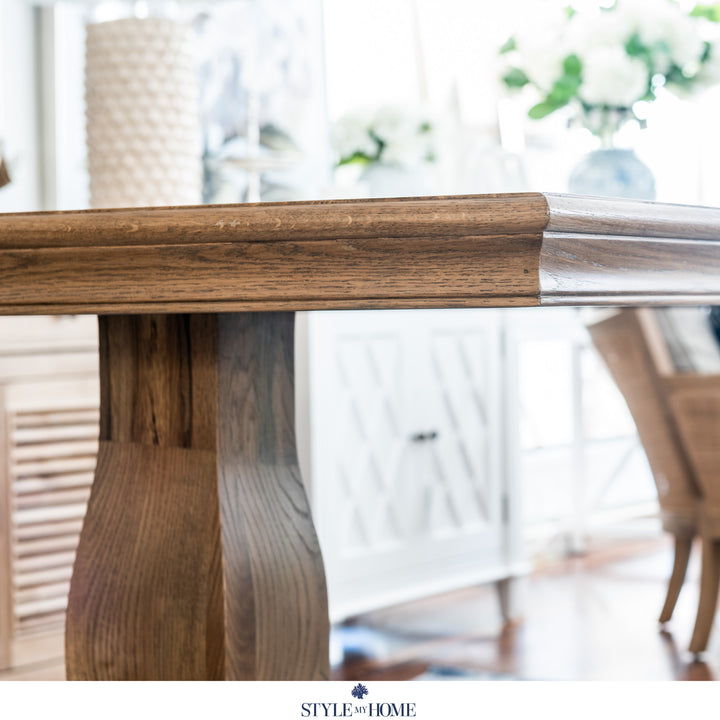 Kensington Parquetry Natural Oak Dining Table