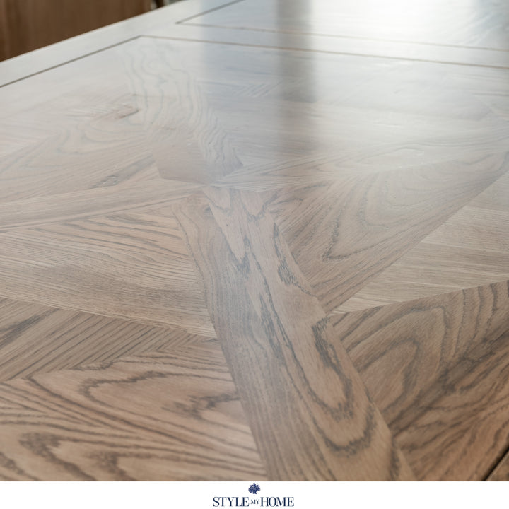 Kensington Parquetry Natural Oak Dining Table