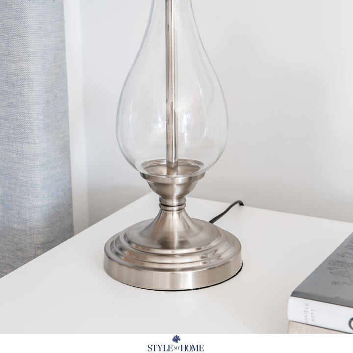 Hamptons Style Glass Lamp