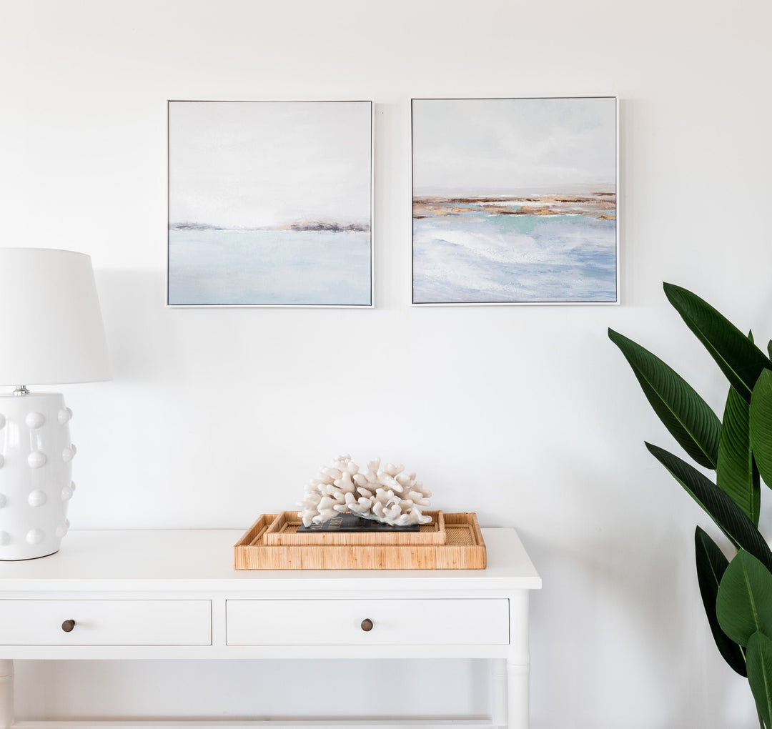 Seafront Decorative Canvas In Frame