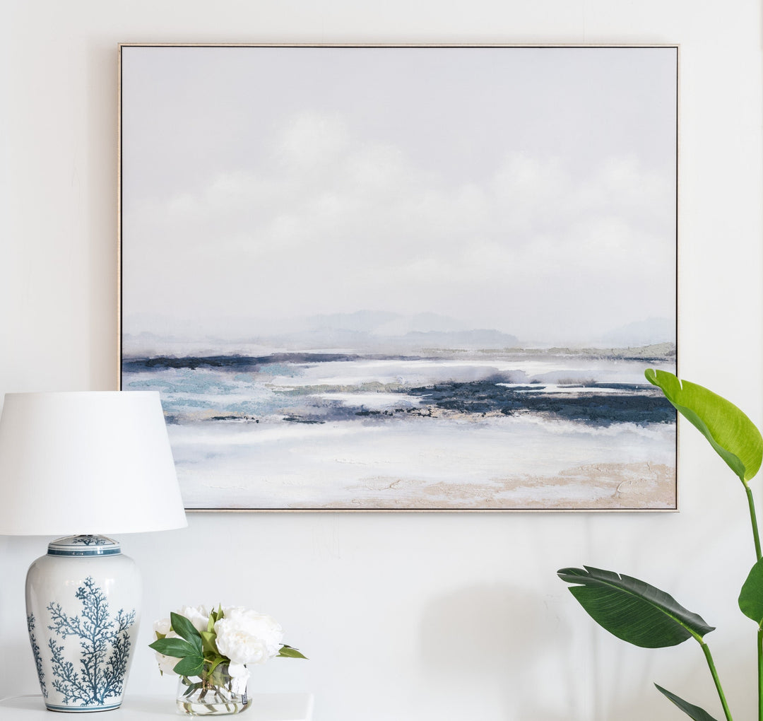 Ocean Breeze Canvas In Antique Silver Frame