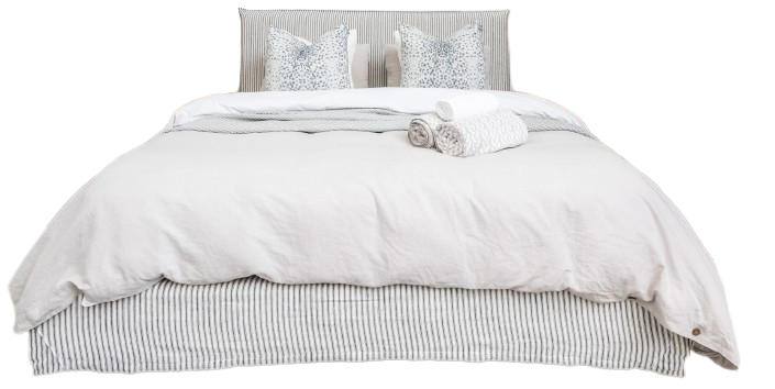 Capri Linen Slipcover Bed Frame