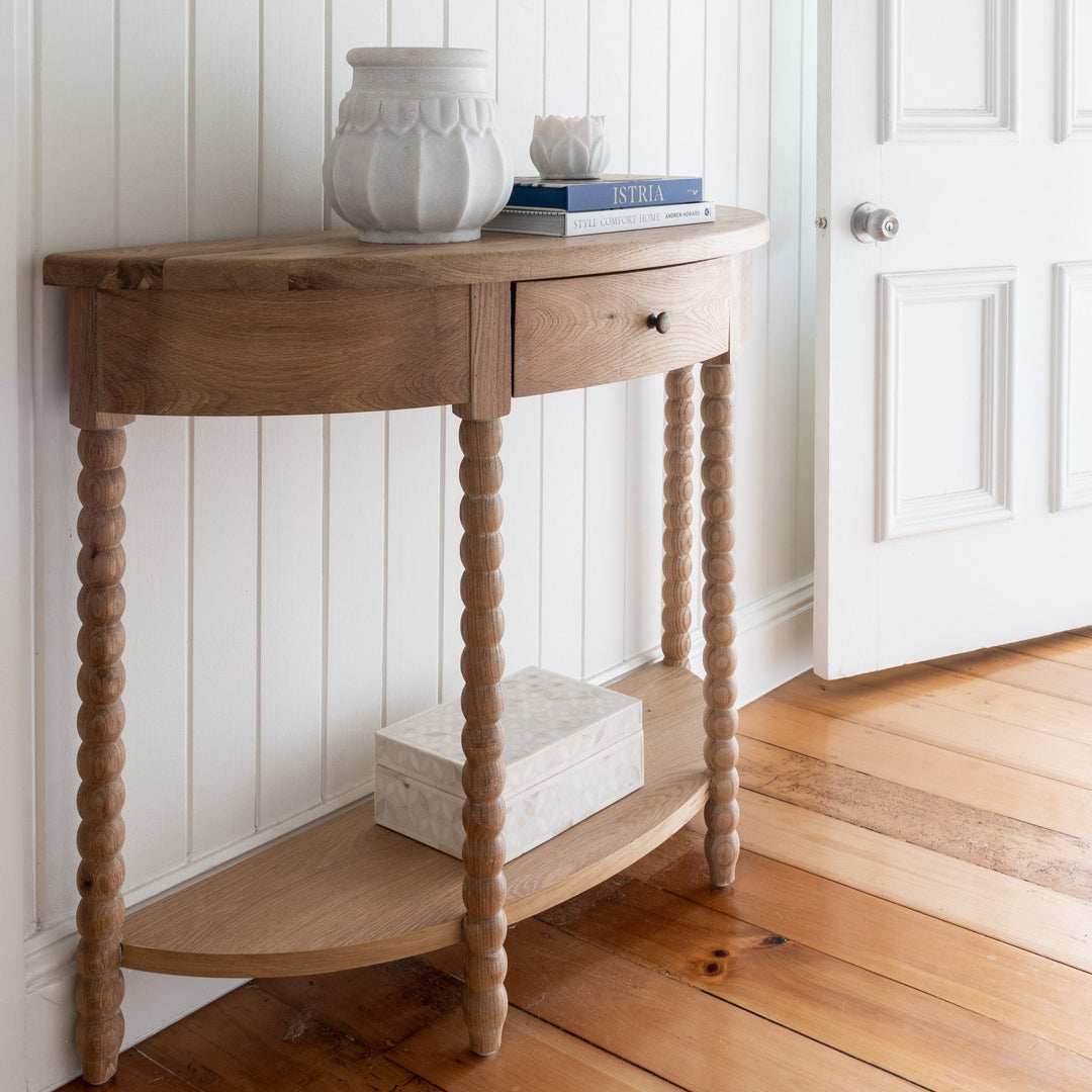 Bobbin Petite Curved Console