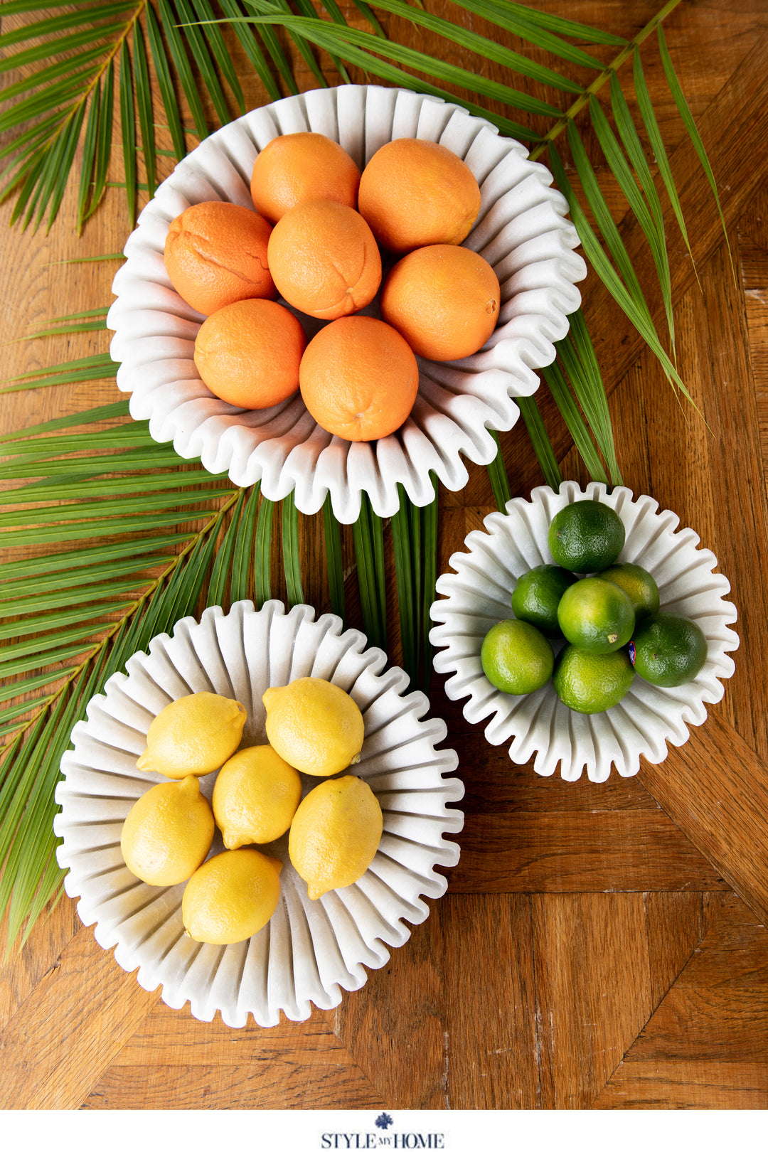 Ruffle Marble Bowl