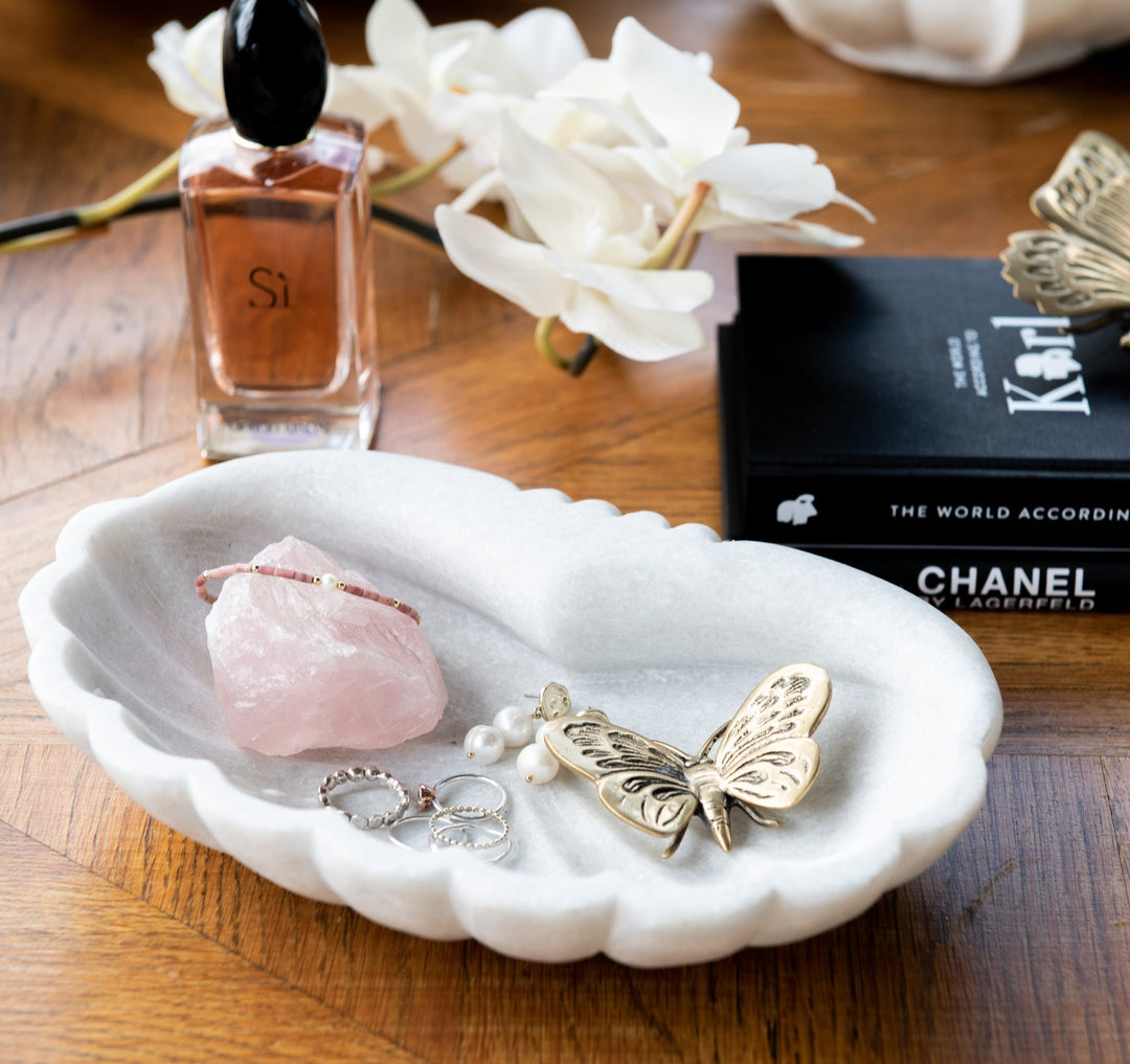 Clam Marble Decorative Bowl