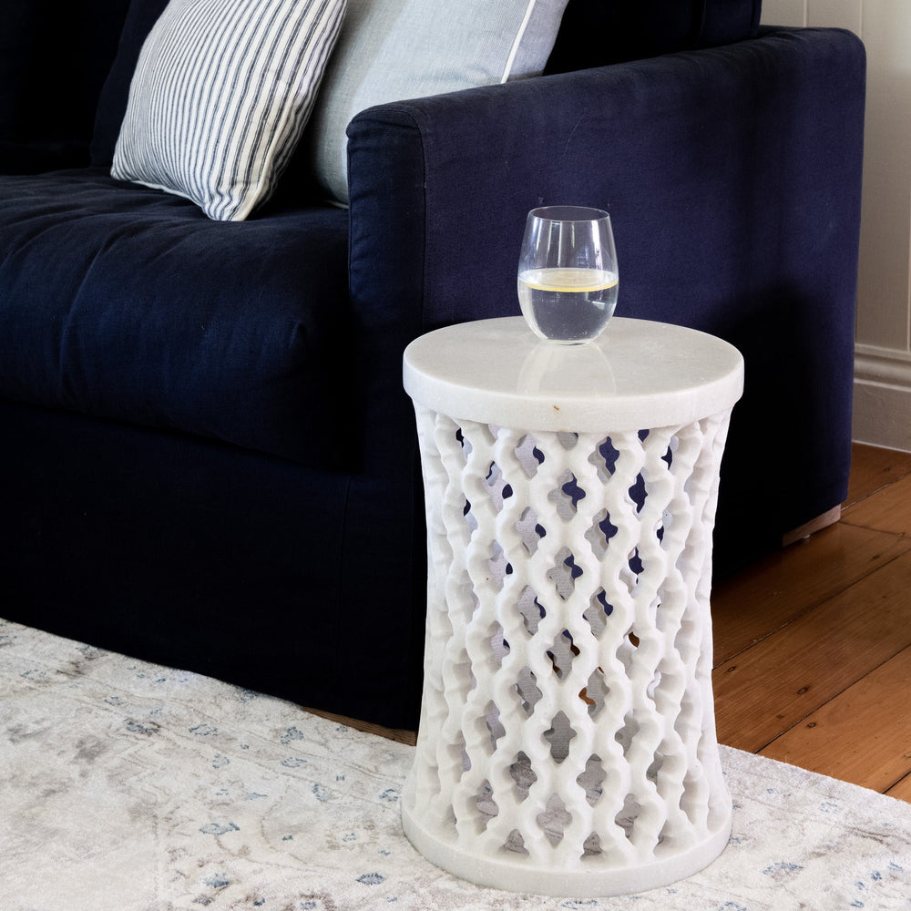 marble side table