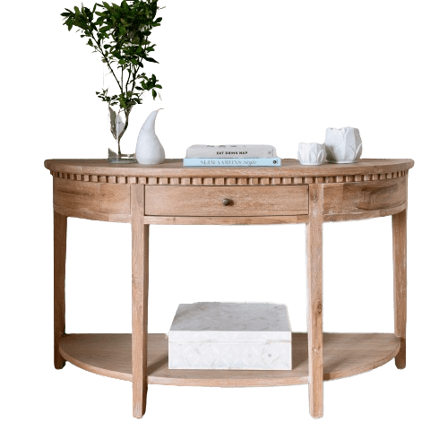 Ex floor Regency Medium Curved Console Table - Dovetail Joins