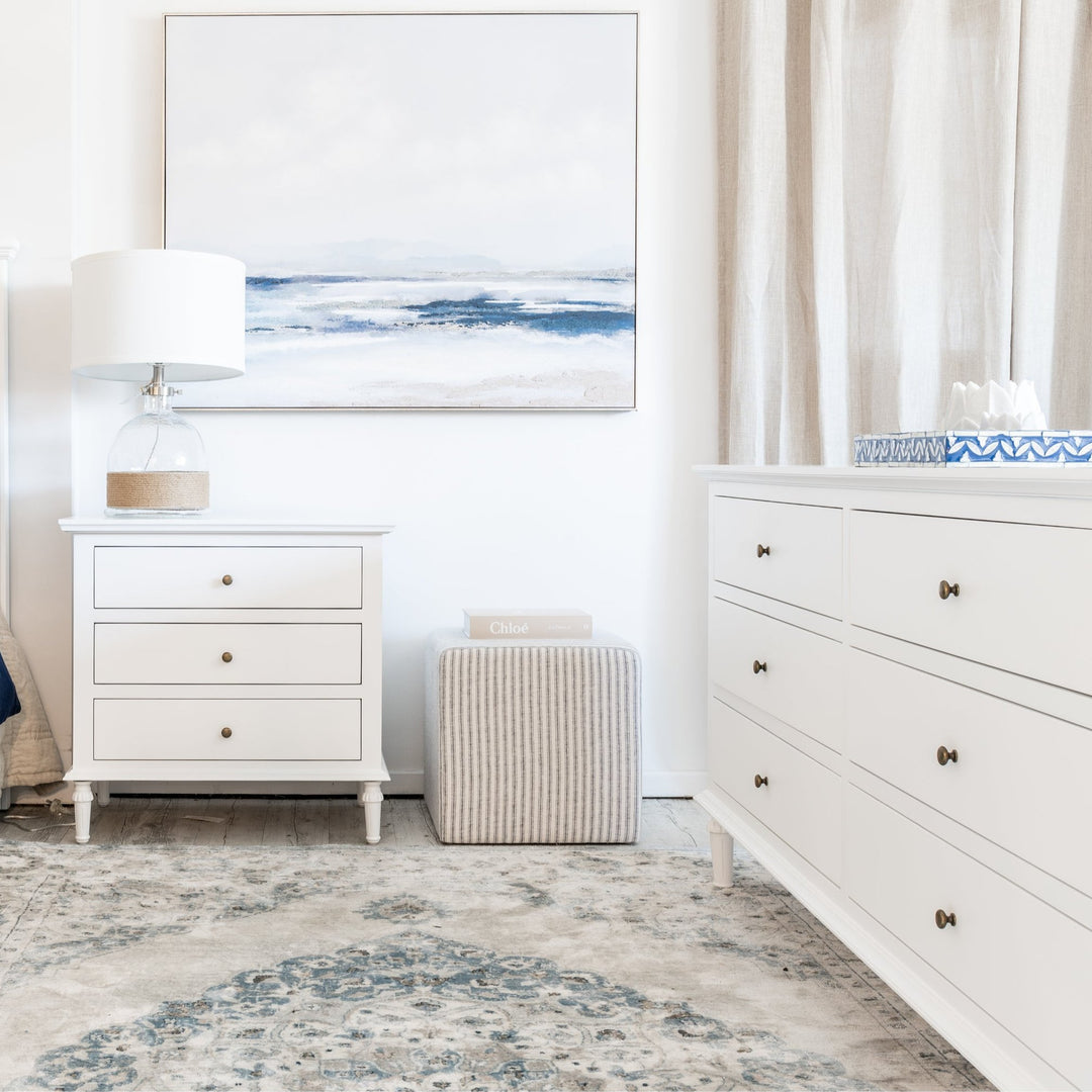 Hamptons 6 drawer Chest oak 