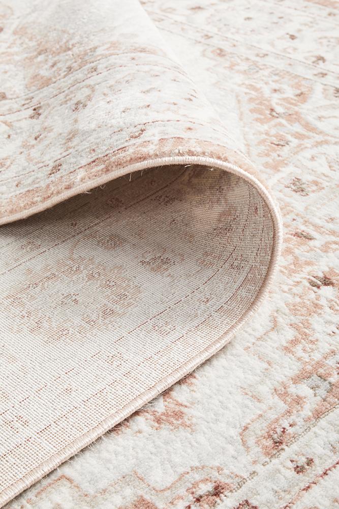 Manhattan Transitional Rug Peach