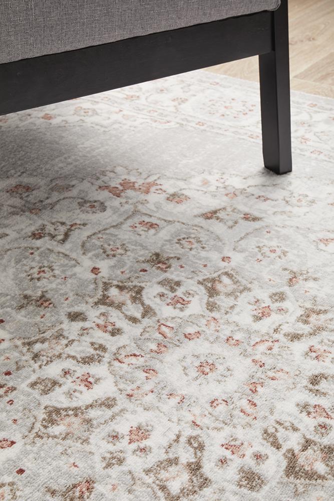 Manhattan Transitional Rug Rose