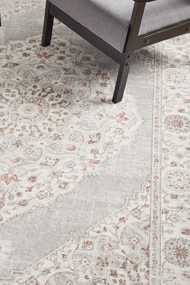 Manhattan Transitional Rug Rose