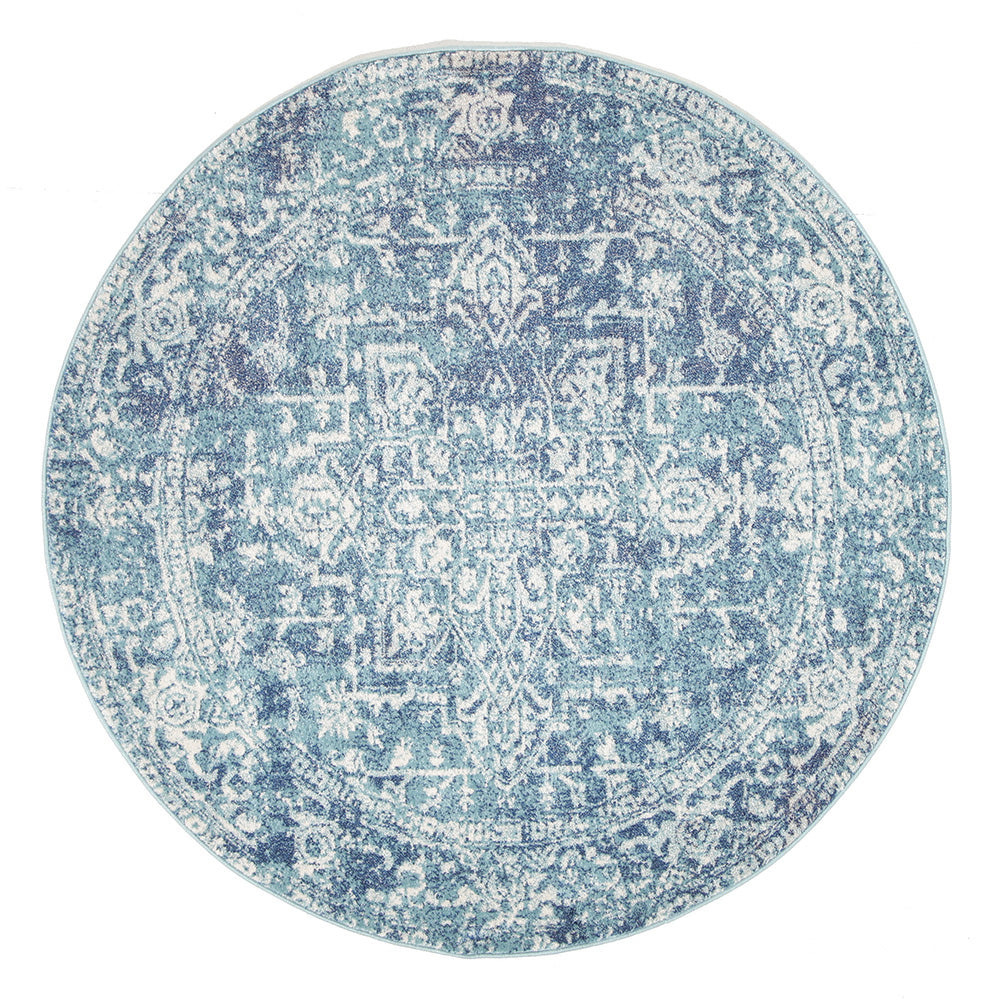 Muse Blue Transitional Rug