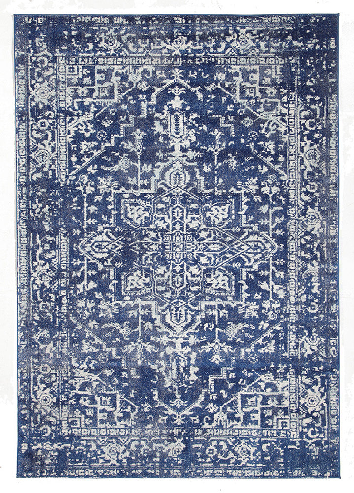 Contrast Navy Transitional Rug