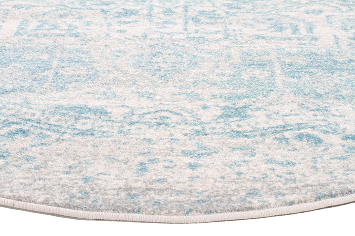 Glacier White Blue Transitional Rug