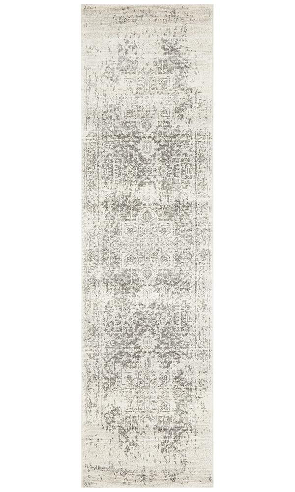 Dream White Silver Transitional Rug