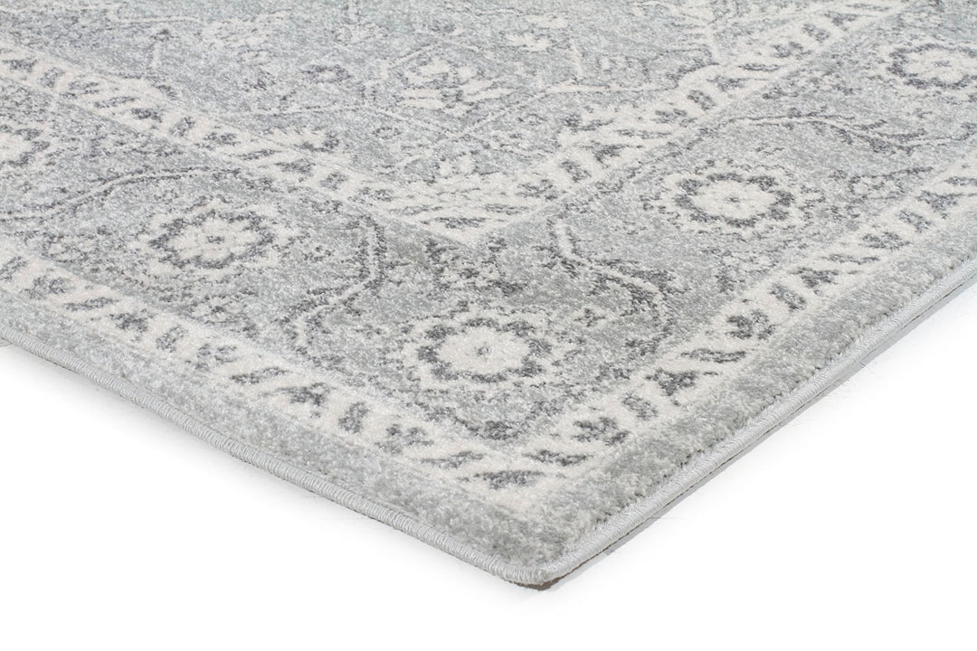 Silver Flower Transitional Rug