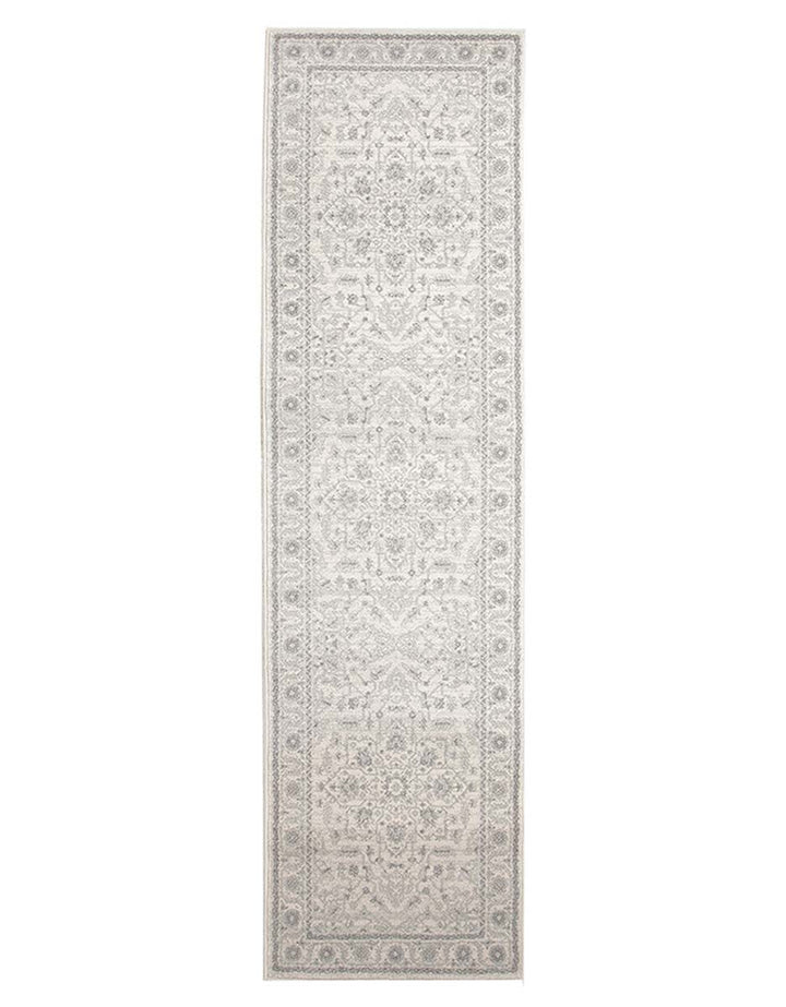 Ex Floor Winter White Transitional Rug 3 x 4