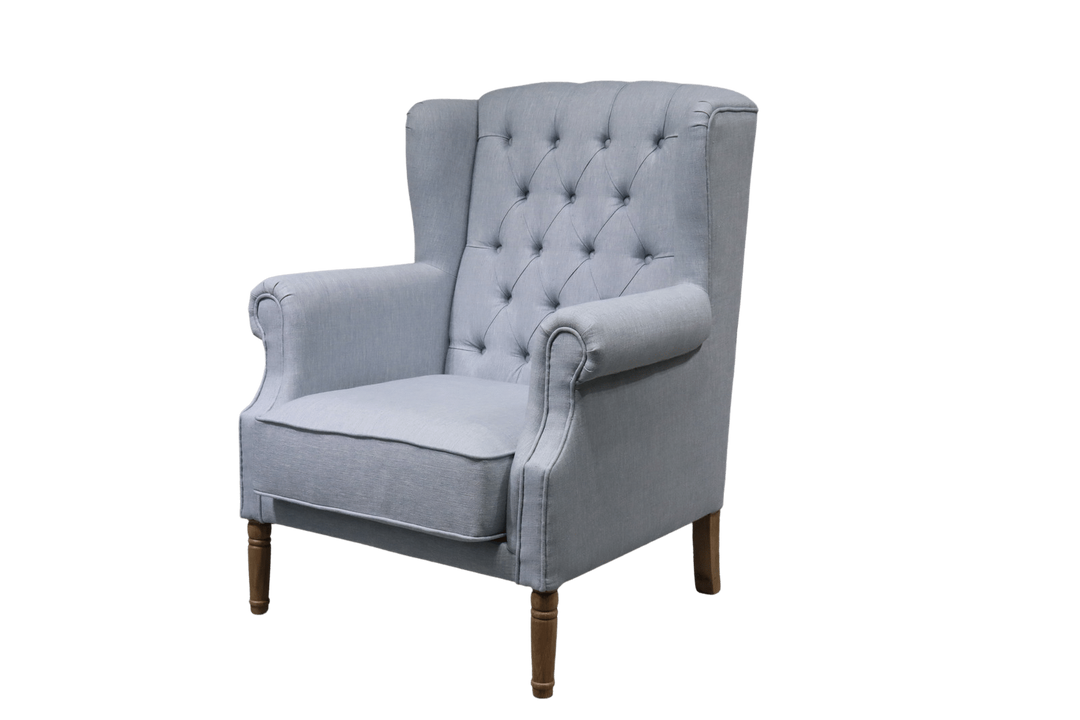 Hamptons wingback armchair