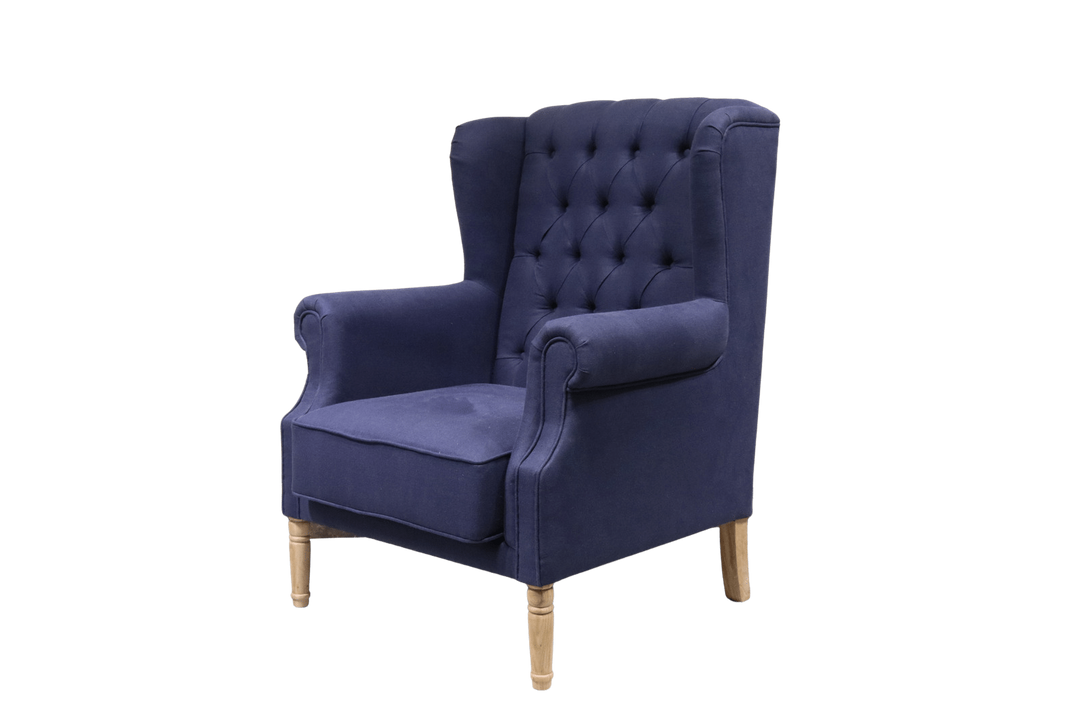 Hamptons wingback armchair