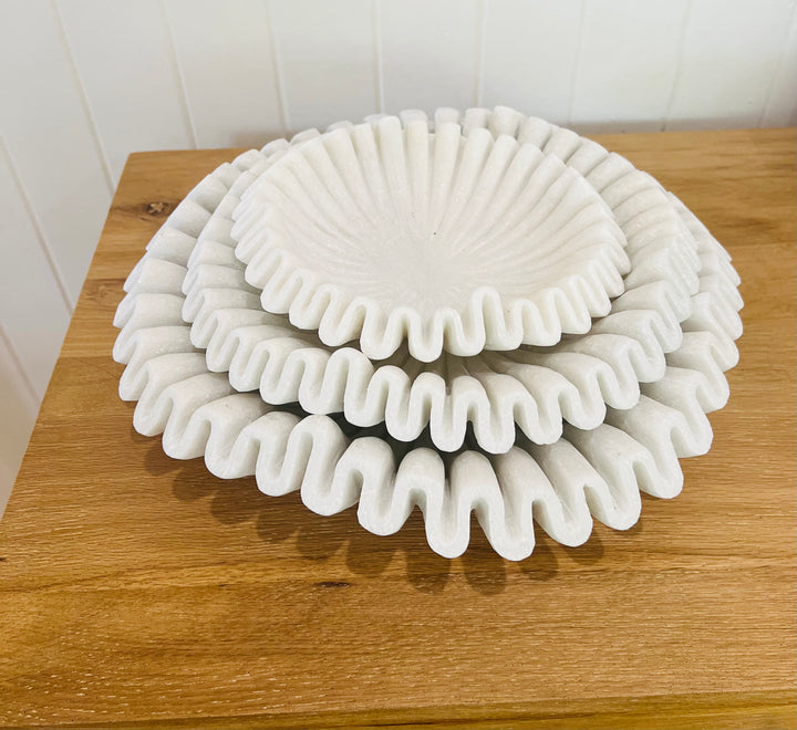 Ruffle Marble Bowl