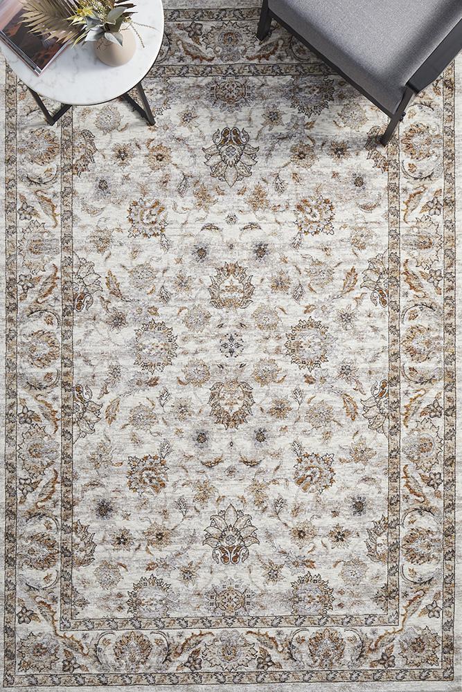 Charming Motif Bone Rug