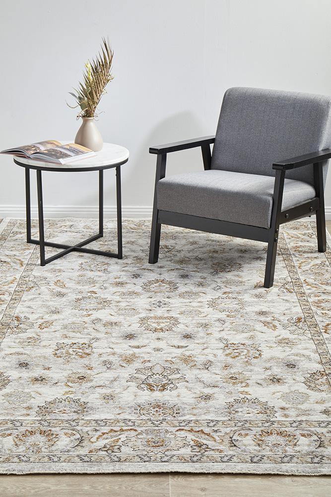 Charming Motif Bone Rug