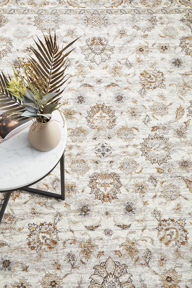 Charming Motif Bone Rug