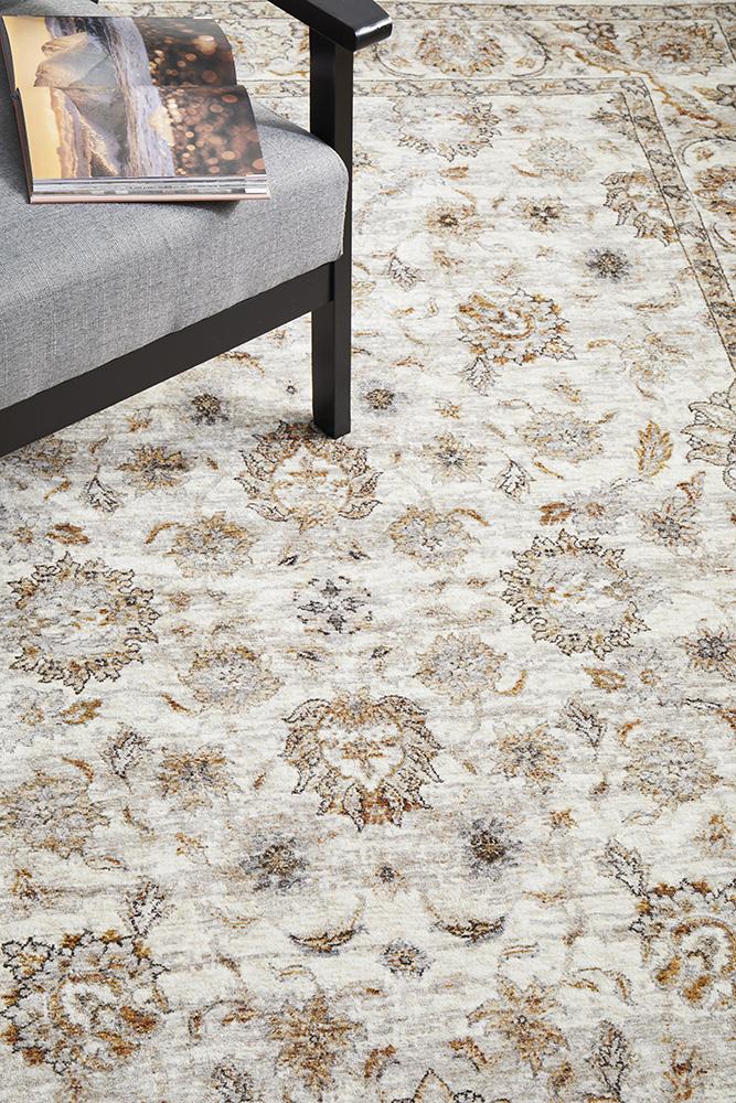 Charming Motif Bone Rug