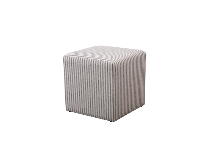 Justine Upholstered Cube Ottoman