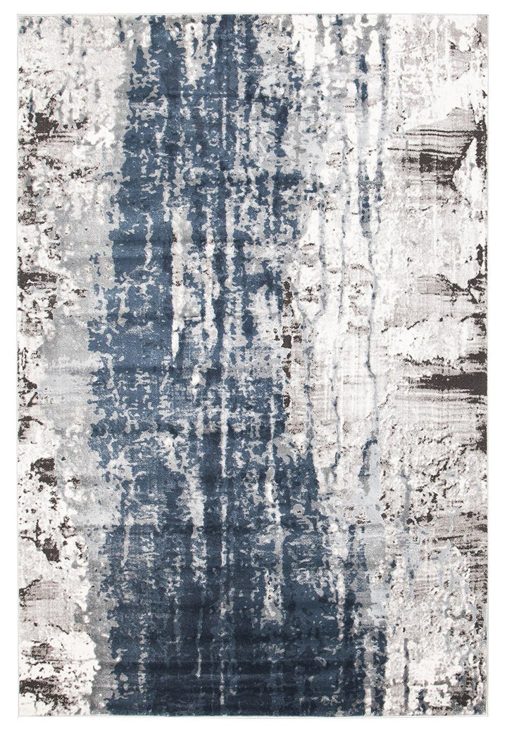 Roxana Distressed Timeless Rug Blue Grey White