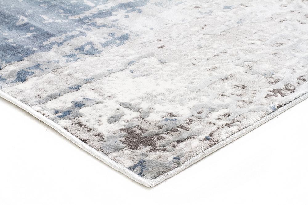 Roxana Distressed Timeless Rug Blue Grey White