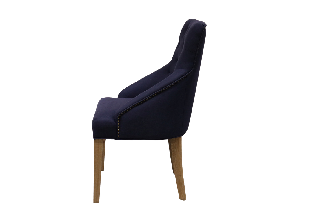 Leopold Upholstered Linen Dining Chair