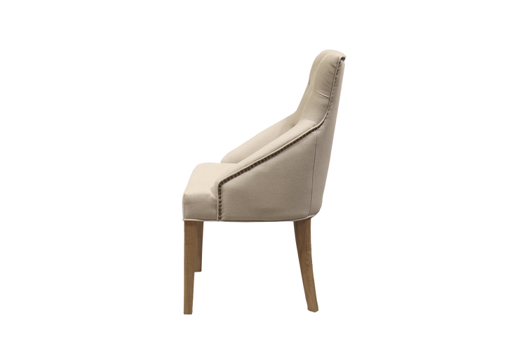 Leopold Upholstered Linen Dining Chair