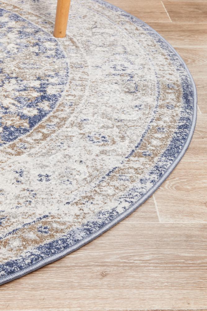 Mayfair Hugo Ocean Round Rug