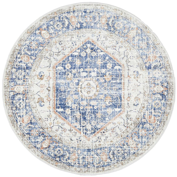 Mayfair Lorissa Blue Round Rug