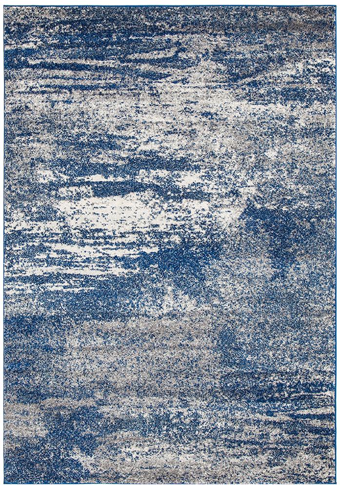 Casandra Dunescape Modern Blue Grey Rug