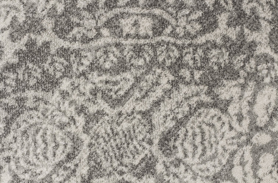 Gwyneth Stunning Transitional Silver Round Rug