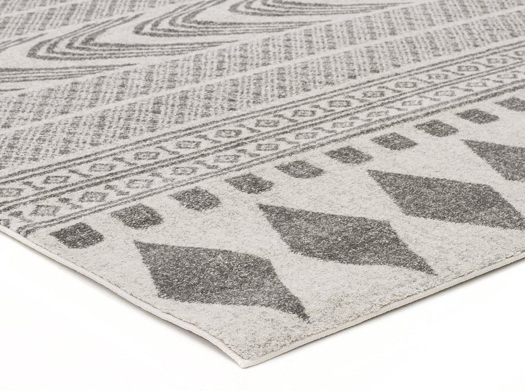 Adani Modern Tribal Design Grey Rug