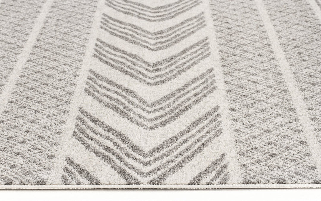 Adani Modern Tribal Design Grey Rug