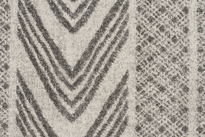 Adani Modern Tribal Design Grey Rug