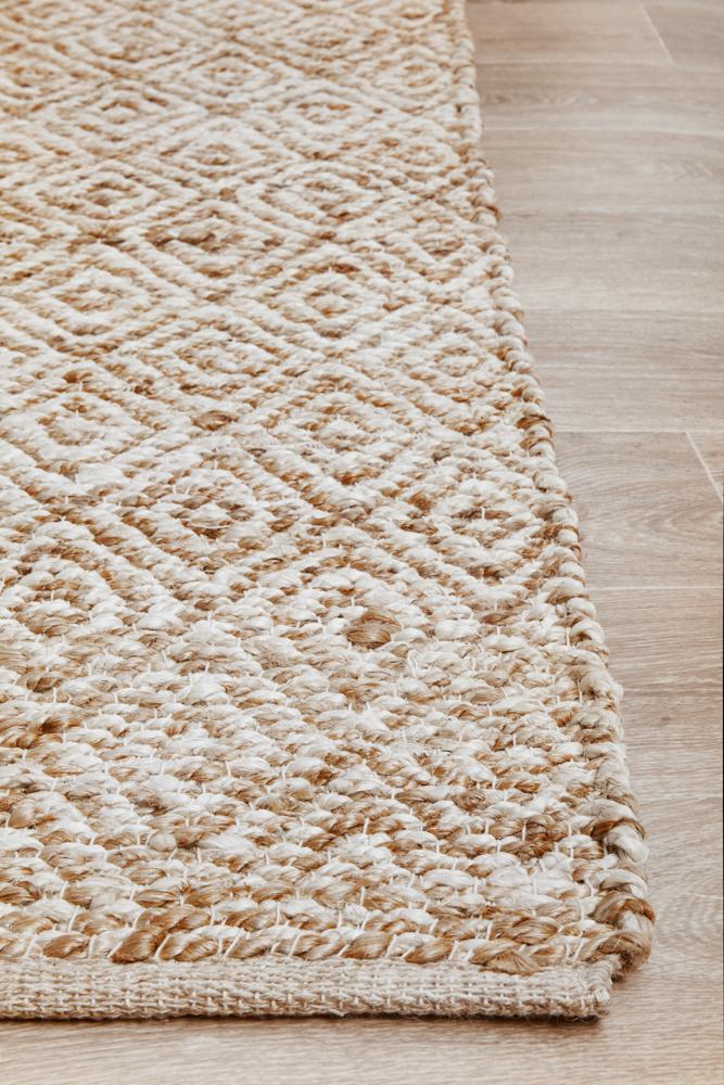 Noosa Natural Diamond Weave Rug