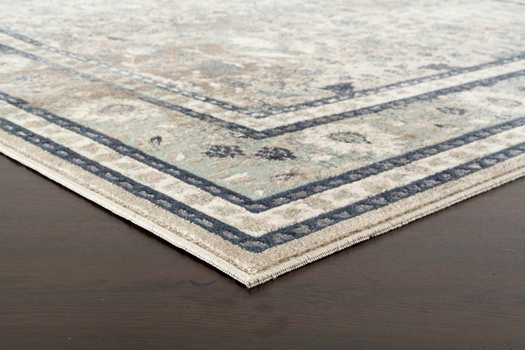 Esquire Rim Traditional Beige Rug