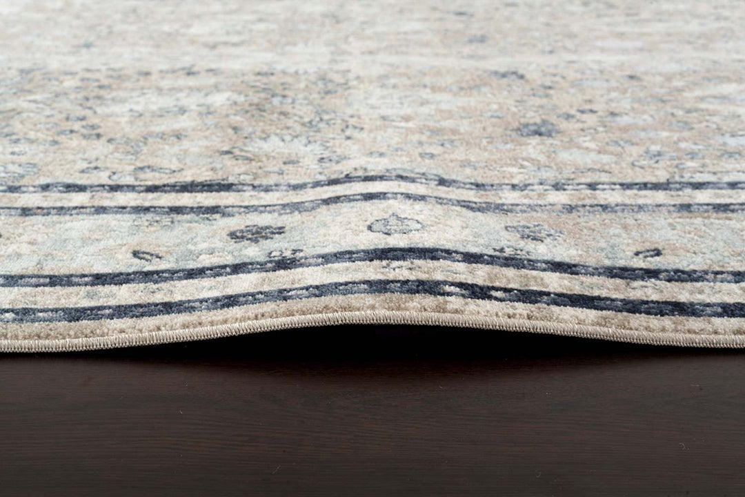 Esquire Rim Traditional Beige Rug