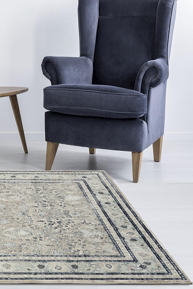 Esquire Rim Traditional Beige Rug