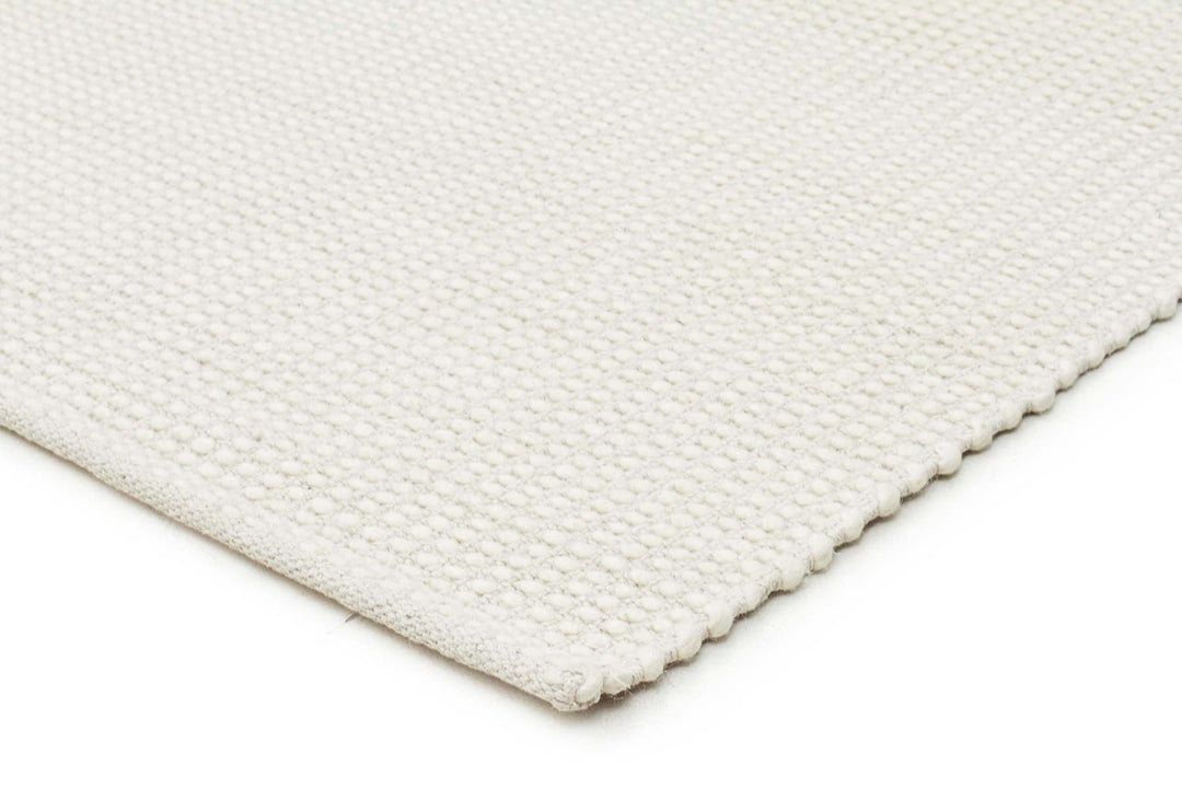 Carlos Felted Wool Rug White Natural